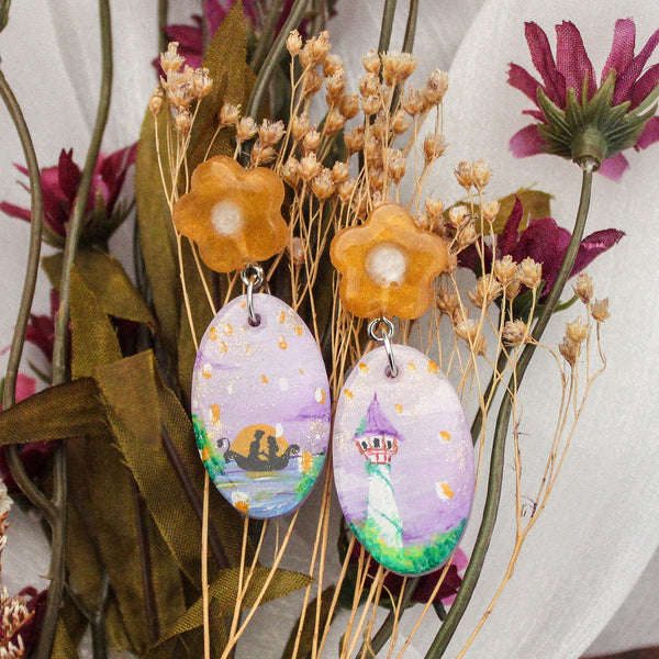 PREORDER Tangled Rapunzel Inspired Fairytale Dangles