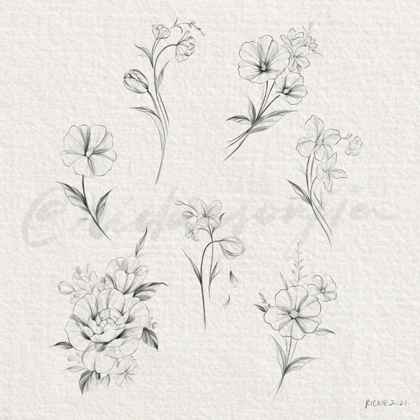 Blossoms & Lavender Flash Design
